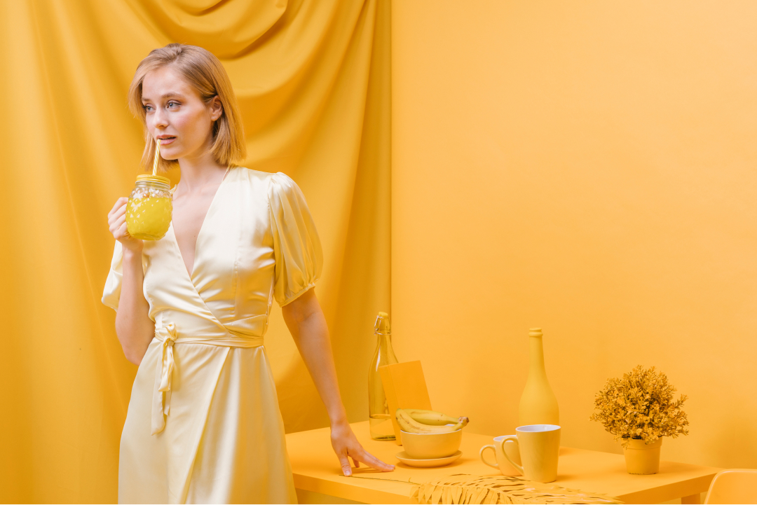 Yellow dresses